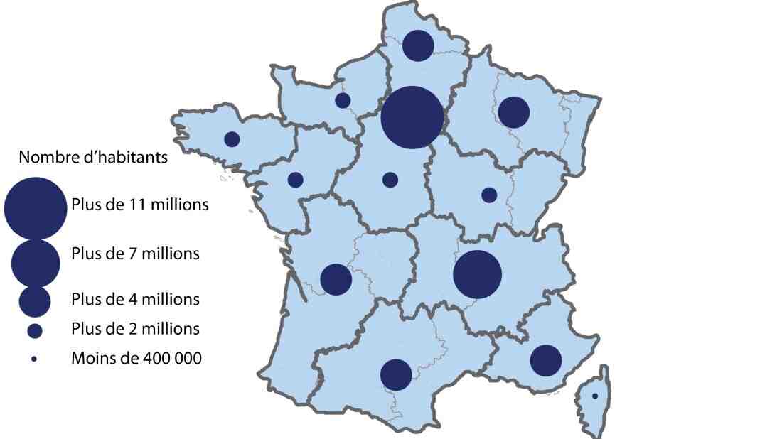 Quelles régions sont les moins peuplées de France?