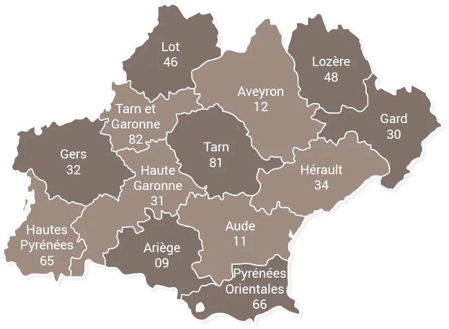 Quel est le siège régional d'Occitanie?