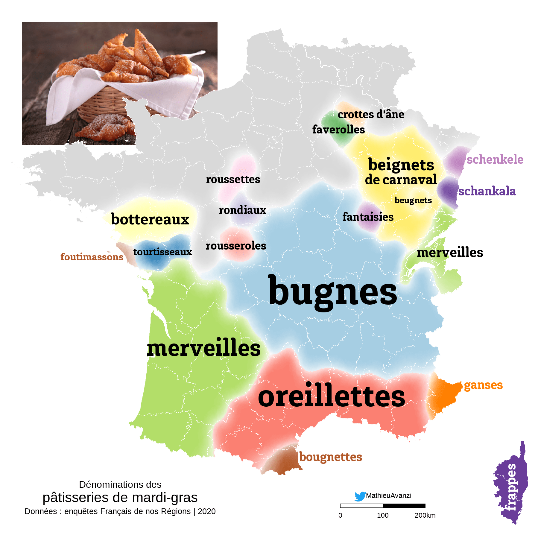 Quelles sont les 18 régions de France?