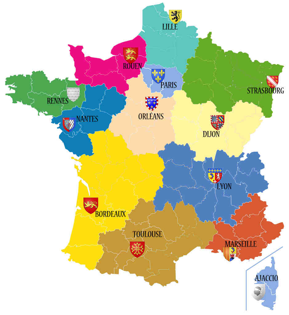 Quelles sont les nouvelles régions de France?