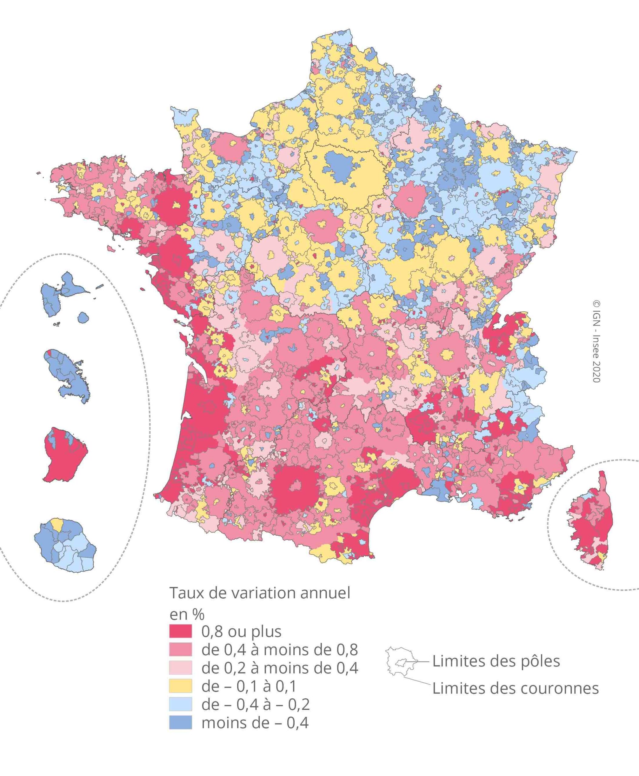 Comment les territoires français sont-ils répartis?